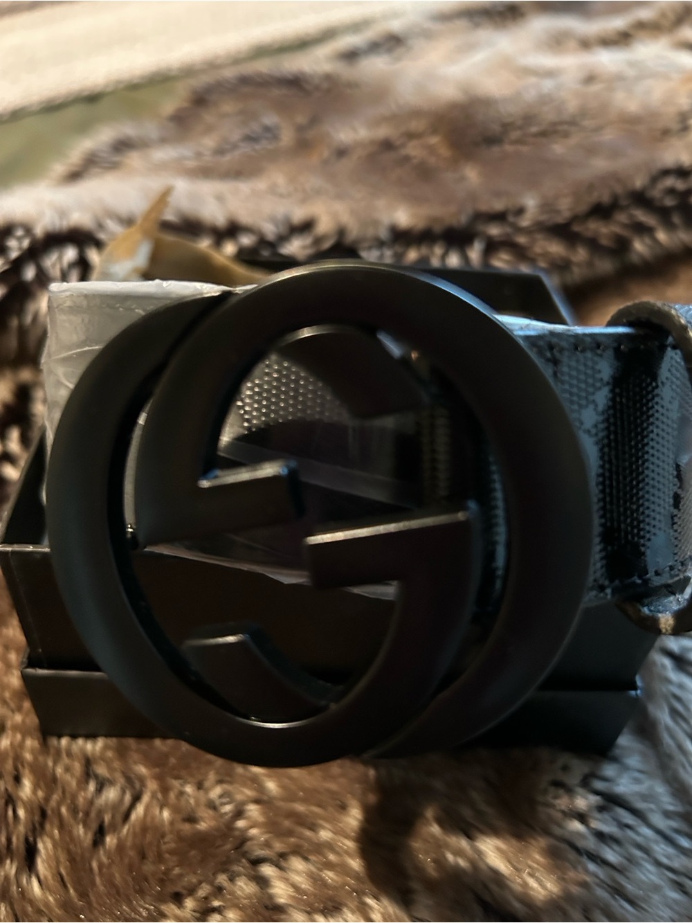 NEW Fashion Trendy Black Leather Belt
